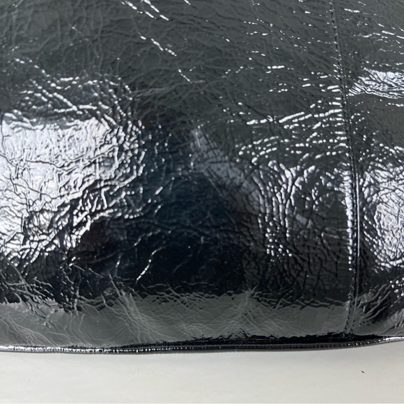 COACH LTE Restor Black Patent Leather Front Drawstring Large Shoulder Bag 13256 - Picture 16 of 16